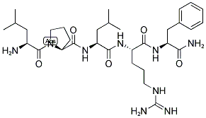 H-LEU-PRO-LEU-ARG-PHE-NH2 Struktur