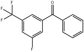 3-FLUORO-5-(TRIFLUOROMETHYL)BENZOPHENONE Struktur