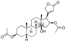 20(22),5BETA-CARDENOLID-3BETA,14BETA,16BETA-TRIOL 3,16-DIACETATE Struktur