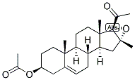 16-BETA-METHYL-16-ALPHA,17-ALPHA-EPOXYPREGNENOLONE 3-ACETATE Struktur