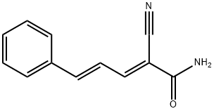 2-CYANO-5-PHENYL-2,4-PENTADIENAMIDE Struktur