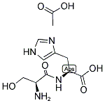 H-SER-HIS-OH ACETATE SALT Struktur