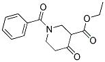 1-BENZOYL-4-OXO-PIPERIDINE-3-CARBOXYLIC ACID ETHYL ESTER Struktur