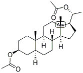 5-ALPHA-PREGNAN-3-BETA, 20-ALPHA-DIOL DIACETATE Struktur