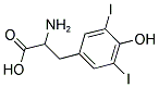 2-AMINO-3-(4-HYDROXY-3,5-DIIODOPHENYL)PROPANOIC ACID Struktur