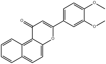 3',4'-DIMETHOXY-BETA-NAPHTHOFLAVONE Struktur