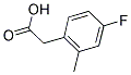 4-FLUORO-2-METHYLPHENYLACETIC ACID Struktur