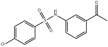 N-(3-ACETYLPHENYL)-4-CHLOROBENZENESULFONAMIDE Struktur