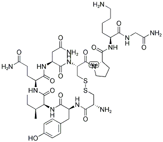 CYS-TYR-ILE-GLN-ASN-CYS-PRO-LYS-GLY-NH2 Struktur