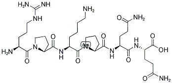 ARG-PRO-LYS-PRO-GLN-GLN Struktur