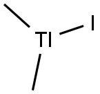 DIMETHYLTHALLIUM IODIDE Struktur