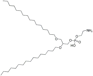 1,2-O,O-DIHEXADECYL-RAC-GLYCERO-3-PHOSPHOETHANOLAMINE Struktur