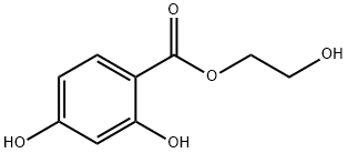 2,4-DIHYDROXYBENZOIC ACID 2-HYDROXYETHYL ESTER Struktur