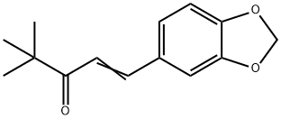 1-(3,4-METHYLENEDIOXY-PHENYL)-4,4-DIMETHYL-PENT-1-EN-3-ONE Struktur