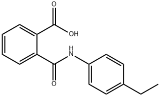 2-([(4-ETHYLPHENYL)AMINO]CARBONYL)BENZOIC ACID Struktur