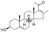 16-METHYL-16-DEHYDROPREGNENOLONE Struktur