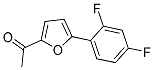 2-ACETYL-5(2,4-DIFLUOROPHENYL)FURAN Struktur