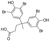 GAMMA,GAMMA-BIS(3,5-DIBROMO-4-HYDROXY-PHENYL)VALERIC ACID Struktur