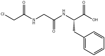 CHLOROACETYLGLYCYL-D,L-PHENYLALANINE Struktur