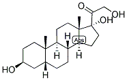 5-BETA-PREGNAN-3-BETA, 17,21-TRIOL-20-ONE Struktur