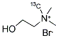 CHOLINE-METHYL-13C BROMIDE Struktur