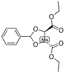 (-)-2,3-O-BENZYLIDENE-L-TARTARIC ACID DIETHYL ESTER Struktur