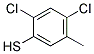 2,4-DICHLORO-5-METHYLTHIOPHENOL Struktur