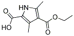 3,5-DIMETHYL-1H-PYRROLE-2,4-DICARBOXYLIC ACID 4-ETHYL ESTER Struktur