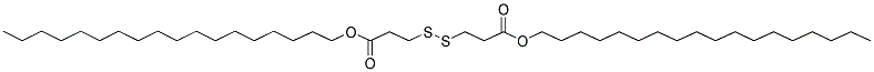 3-(2-OCTADECYLOXYCARBONYL-ETHYLDISULFANYL)-PROPIONIC ACID OCTADECYL ESTER Struktur