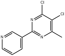 4,5-DICHLORO-6-METHYL-2-(3-PYRIDYL)PYRIMIDINE Struktur