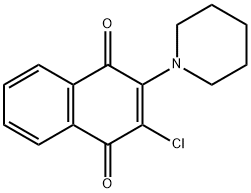 2-CHLORO-3-PIPERIDINONAPHTHOQUINONE Struktur