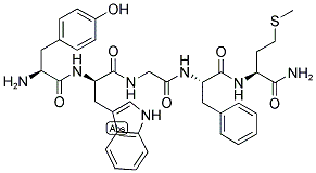 TYR-D-TRP-GLY-PHE-MET-NH2 Struktur