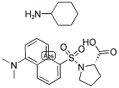 DANSYL-L-PROLINE, CYCLOHEXYLAMMONIUM SALT Struktur