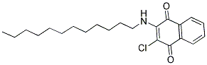 2-CHLORO-3-(DODECYLAMINO)NAPHTHOQUINONE Struktur