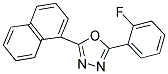 2-(2-FLUOROPHENYL)-5-(1-NAPHTHYL)-1,3,4-OXADIAZOLE Struktur