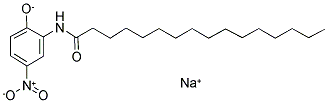 2-(N-HEXADECANOYLAMINO)-4-NITROPHENOL SODIUM SALT Struktur