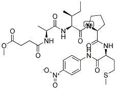 MEOSUC-ALA-ILE-PRO-MET-PNA Struktur