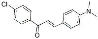 (E)-1-(4-CHLOROPHENYL)-3-[4-(DIMETHYLAMINO)PHENYL]-2-PROPEN-1-ONE Struktur