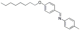 P-OCTYLOXYBENZYLIDENE P-TOLUIDINE Struktur