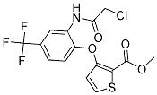 METHYL 3-[2-[(2-CHLOROACETYL)AMINO]-4-(TRIFLUOROMETHYL)PHENOXY]THIOPHENE-2-CARBOXYLATE Struktur