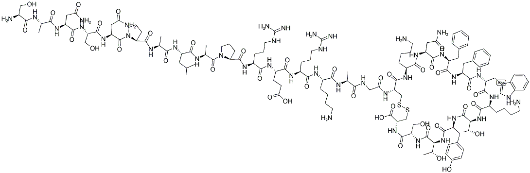 (LEU8,D-TRP22,TYR25)-SOMATOSTATIN-28 Struktur