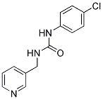 1-(4-CHLOROPHENYL)-3-(3-PYRIDYLMETHYL)UREA Struktur