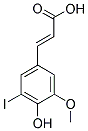 3-(5-IODO-4-HYDROXY-3-METHOXY)CINNAMIC ACID Struktur