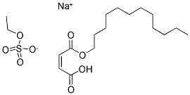 MONOSODIUM ETHYLSULFONATE MONODODECYL MALEATE Struktur