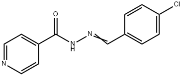 N'-(4-CHLOROBENZYLIDENE)ISONICOTINOHYDRAZIDE Struktur