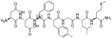 (ASP5,6,N-ME-PHE8)-SUBSTANCE P (5-11) Struktur