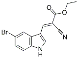 3-(5-BROMO-1H-INDOL-3-YL)-2-CYANO-ACRYLIC ACIDETHYL ESTER Struktur