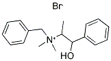 BENZYL(2-HYDROXY-1-METHYL-2-PHENYLETHYL)DIMETHYLAMMONIUM BROMIDE Struktur