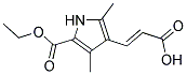 4-(2-CARBOXY-VINYL)-3,5-DIMETHYL-1H-PYRROLE-2-CARBOXYLIC ACID ETHYL ESTER Struktur