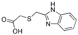 (2-BENZIMIDAZOLYLMETHYLTHIO)-ACETIC ACID Struktur